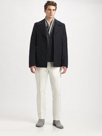 The epitome of effortlessly cool style, this lightweight, cotton trouser lends a tailored finish to your casual summer ensembles.Flat-front styleSide slash, back patch pocketsInseam, about 31CottonDry cleanMade in Italy The epitome of effortlessly cool style, this lightweight, cotton trouser lends a tailored finish to your casual summer ensembles.Flat-front styleSide slash, back patch pocketsInseam, about 31CottonDry cleanMade in Italy