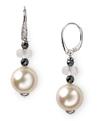 The elegant simplicity of these pearl drop earrings from Majorica make them the perfect accessory for 24/7 style, sure to perfect easy-chic dressing. The elegant simplicity of these pearl drop earrings from Majorica make them the perfect accessory for 24/7 style, sure to perfect easy-chic dressing.