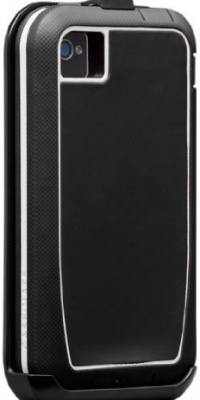 Case-Mate CM019477 Phantom Case with Belt Clip for Apple iPhone 4, iPhone 4S - 1 Pack - Retail Packaging - Black/White Case-Mate CM019477 Phantom Case with Belt Clip for Apple iPhone 4, iPhone 4S - 1 Pack - Retail Packaging - Black/White