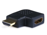 Monoprice HDMI Right Angle Port Saver Adapter (Male to Female) - 90 Degree - Vertical Flat Left Monoprice HDMI Right Angle Port Saver Adapter (Male to Female) - 90 Degree - Vertical Flat Left