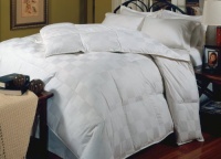 Damask Check Siberian Down Comforter, 300-Thread Count, Full/Queen