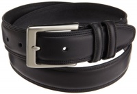 Dockers Mens 35 Mm Leather Feather Edge Creased and Domed Belt