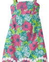 Lilly Pulitzer Girls 7-16 Carolina Dress, New Green Bloomin Cacoonin, 16