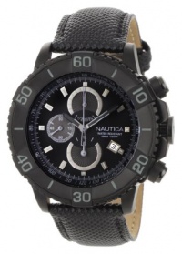 Nautica Men's N20062G NST 500 Black Polyurethane and Black Dial Watch Nautica Men's N20062G NST 500 Black Polyurethane and Black Dial Watch