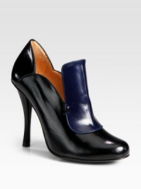 A loafer-inspired favorite of supple leather in contrasting tones. Self-covered heel, 4 (100mm)Leather upperLeather lining and solePadded insoleImported A loafer-inspired favorite of supple leather in contrasting tones. Self-covered heel, 4 (100mm)Leather upperLeather lining and solePadded insoleImported