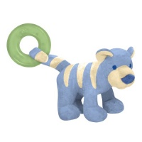 green sprouts Organic Terry Circus Animal Teether-Cornflower Tiger green sprouts Organic Terry Circus Animal Teether-Cornflower Tiger