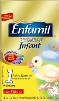 Enfamil Premium Infant Formula, 23.4 Ounces (Pack of 5) = 117 Total Ounces