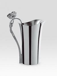 Stunning, lean lines and a blooming anemone flower accent along the handle of a polished, silverplated design. From the Belle Epoque Collection A thoughtful gift 10½H X 7 dia 51 fl oz Imported Stunning, lean lines and a blooming anemone flower accent along the handle of a polished, silverplated design. From the Belle Epoque Collection A thoughtful gift 10½H X 7 dia 51 fl oz Imported