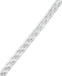 Simple shine adds an element of great style. Giani Bernini's pretty braided bracelet is crafted in polished sterling silver. Approximate length: 7-1/2 inches. Simple shine adds an element of great style. Giani Bernini's pretty braided bracelet is crafted in polished sterling silver. Approximate length: 7-1/2 inches.