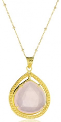 Coralia Leets Jewelry Design Riviera Collection Large Single Frame Necklace Rose Quartz Coralia Leets Jewelry Design Riviera Collection Large Single Frame Necklace Rose Quartz