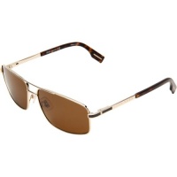 Hugo Boss 0426/P/S Men's Polarized Rectangular Full Rim Lifestyle Sunglasses - Light Gold/Brown / Sz. 59/15-135 Hugo Boss 0426/P/S Men's Polarized Rectangular Full Rim Lifestyle Sunglasses - Light Gold/Brown / Sz. 59/15-135