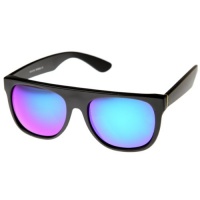 Retro Intense Bright Revo Mirror Lens Super Flat Top Wayfarers Sunglasses Retro Intense Bright Revo Mirror Lens Super Flat Top Wayfarers Sunglasses