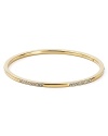 Elegant in its simplicity: this Nadri bangle is dressed up in a slender row of shimmering crystals.