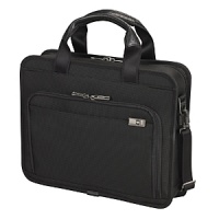 For business or pleasure, this brief keeps up with today's active lifestyle. Front organizational panel contains a full-length zippered mesh pocket, tricot-lined electronic device pockets, business card pockets, USB flash drive pockets, pen loops and key fob.
