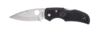Spyderco Native Lightweight Plain Edge Knife, Black Spyderco Native Lightweight Plain Edge Knife, Black