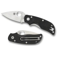 Spyderco CatG-10 Plain Edge Knife , Black Spyderco CatG-10 Plain Edge Knife , Black