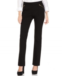 In a cropped style, these Alfani petite pants pair well with the season's tunics and sweaters! In a cropped style, these Alfani petite pants pair well with the season's tunics and sweaters!