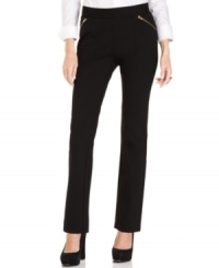 In a cropped style, these Alfani petite pants pair well with the season's tunics and sweaters!