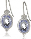 Judith Ripka La Petite Oval Stone Blue Earrings