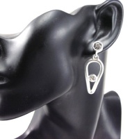 Loops of 'french touch' Dv - Illuminations silver-plated grey. Loops of 'french touch' Dv - Illuminations silver-plated grey.