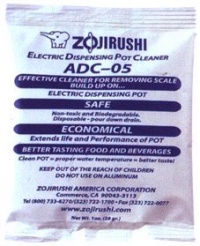 Zojirushi ADC-05 Electric Dispensing Pot Cleaner 1 Oz.(28 gr.) Zojirushi ADC-05 Electric Dispensing Pot Cleaner 1 Oz.(28 gr.)
