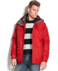 Whether it's just a chilly evening, or a cold winter's day, this 3-in-1 systems jacket from Columbia is the perfect solution to staying warm. Whether it's just a chilly evening, or a cold winter's day, this 3-in-1 systems jacket from Columbia is the perfect solution to staying warm.