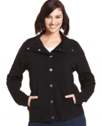 From weekends to workouts, Style&co. Sport's plus size jacket is a must-have for your activewear wardrobe. From weekends to workouts, Style&co. Sport's plus size jacket is a must-have for your activewear wardrobe.
