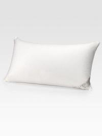 Experience the luxury of a good night's sleep, with this plush, cozy goose down pillow encased in a finespun cotton sateen cover.Decorative piped edge15-inch baffled construction20 X 36100% Polish goose down fill100% German cotton sateen down-proof cover700+ fill powerMachine washMade in USA Experience the luxury of a good night's sleep, with this plush, cozy goose down pillow encased in a finespun cotton sateen cover.Decorative piped edge15-inch baffled construction20 X 36100% Polish goose down fill100% German cotton sateen down-proof cover700+ fill powerMachine washMade in USA