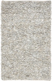 Safavieh Leather Shag Collection Metro Handmade Leather Area Rug,Grey and White Safavieh Leather Shag Collection Metro Handmade Leather Area Rug,Grey and White