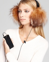 Surell's sumptuous fur earmuffs get a tech-savvy update with built-in speakers for luxe listening this winter. Surell's sumptuous fur earmuffs get a tech-savvy update with built-in speakers for luxe listening this winter.