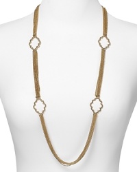 Gleaming gold jewels are key this season and Lauren Ralph Lauren's illusion necklace makes a subtle, sophisticated nod to the trend. Gleaming gold jewels are key this season and Lauren Ralph Lauren's illusion necklace makes a subtle, sophisticated nod to the trend.