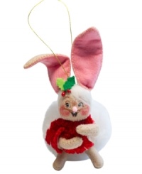 Even animals go wild for Christmas, like this cozy bunny featuring a snowball-sized tail, velvety red sweater and the unmistakable whimsy of Annalee ornaments. Even animals go wild for Christmas, like this cozy bunny featuring a snowball-sized tail, velvety red sweater and the unmistakable whimsy of Annalee ornaments.