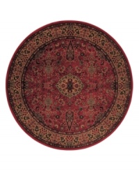 Classic style meets modern technology. Fashioned using the most advanced method available for heat-set polypropylene, the Everest Ardebil collection features an intricate dance of shapes, pattern, burgundies and browns. Super-dense power-loom weave creates a natural appearance without sacrificing the soft luxury finish of hand-woven rugs. One-year limited warranty (defects due to manufacturing). Classic style meets modern technology. Fashioned using the most advanced method available for heat-set polypropylene, the Everest Ardebil collection features an intricate dance of shapes, pattern, burgundies and browns. Super-dense power-loom weave creates a natural appearance without sacrificing the soft luxury finish of hand-woven rugs. One-year limited warranty (defects due to manufacturing).