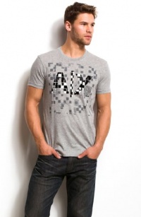 Armani Exchange Checkerboard Logo Tee Armani Exchange Checkerboard Logo Tee