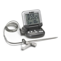 Polder Digital In-Oven Thermometer/Timer, Graphite Polder Digital In-Oven Thermometer/Timer, Graphite