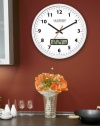 La Crosse Technology WT-3128U-WH 12 inch atomic analog wall clock with lcd