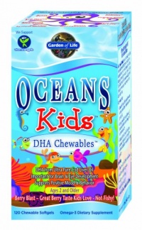 Garden of Life Oceans Kids DHA Chewables, Omega 3, 120 Softgels Box Garden of Life Oceans Kids DHA Chewables, Omega 3, 120 Softgels Box