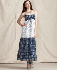 Max out on summertime style in this maxi dress from Tommy Hilfiger. Part of an exclusive collection inspired by Africa, it's a fresh way to look good while doing good! Max out on summertime style in this maxi dress from Tommy Hilfiger. Part of an exclusive collection inspired by Africa, it's a fresh way to look good while doing good!