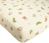 Lambs & Ivy Papagayo Sheet, Green Lambs & Ivy Papagayo Sheet, Green