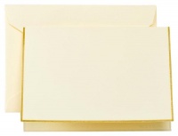 Crane & Co. Gold Hand Bordered Ecruwhite Notes (CN1216A) Crane & Co. Gold Hand Bordered Ecruwhite Notes (CN1216A)