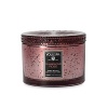 Lend warmth and ambience to your space with this softly scented candle from Voluspa. Smooth coconut-based wax blended with essential oils in a variety of scents is poured into a high-quality glass lidded pot.