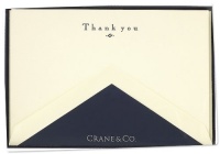 Crane & Co. Navy Hand Engraved Thank You Cards (CT3116) Crane & Co. Navy Hand Engraved Thank You Cards (CT3116)