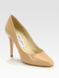 Butter-soft goatskin leather forms this timeless pump, expertly tailored in Italy. Self-covered heel, 4 (100mm)Leather upperLeather lining and solePadded insoleMade in Italy Butter-soft goatskin leather forms this timeless pump, expertly tailored in Italy. Self-covered heel, 4 (100mm)Leather upperLeather lining and solePadded insoleMade in Italy