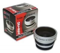 Opteka 0.43x HD² Full Fisheye Lens for Sony Handycam DCR-SX45, SX45/S, SX65, SX65/B, SX85, SX85/S, SR11, XR100, XR200V, XR500V, XR520V, CX130, CX160, CX160/B, CX550V, CX560V, CX560V, CX700V, HC9, XR550V, HVR-A1U, HD1000U and HXR-MC50U Camcorder