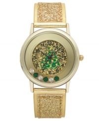 Get in the holiday spirit with the festive tree on this glittery watch from Charter Club. Get in the holiday spirit with the festive tree on this glittery watch from Charter Club.