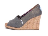 Toms - Womens Silver Azar Wedges Toms - Womens Silver Azar Wedges
