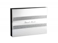 Hortense B. Hewitt Wedding Accessories Nickel-Plated Guest Book, Diamond Dust Hortense B. Hewitt Wedding Accessories Nickel-Plated Guest Book, Diamond Dust
