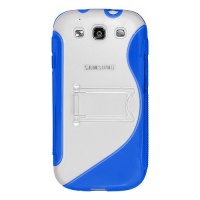 Amzer AMZ94166 Protective TPU Skin Case Cover with Kickstand for Samsung GALAXY S III GT-I9300/Samsung GALAXY S 3 I9300 - Retail Packaging - Blue Amzer AMZ94166 Protective TPU Skin Case Cover with Kickstand for Samsung GALAXY S III GT-I9300/Samsung GALAXY S 3 I9300 - Retail Packaging - Blue