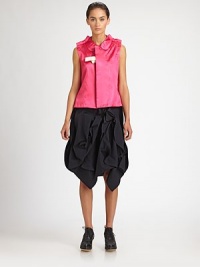 This brightly-hued satin design is tailored with a Peter Pan collar and sculptural, exposed seam allowances.Peter Pan collarContrast front tieExposed seam allowancesAbout 22 from shoulder to hemPolyesterDry cleanImportedModel shown is 5'10 (177cm) wearing US size Small. This brightly-hued satin design is tailored with a Peter Pan collar and sculptural, exposed seam allowances.Peter Pan collarContrast front tieExposed seam allowancesAbout 22 from shoulder to hemPolyesterDry cleanImportedModel shown is 5'10 (177cm) wearing US size Small.
