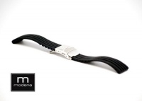 22mm MODENA F-1 style Italian Rubber Watch Band w/ Deployant / Deployment Buckle / Clasp 22mm MODENA F-1 style Italian Rubber Watch Band w/ Deployant / Deployment Buckle / Clasp